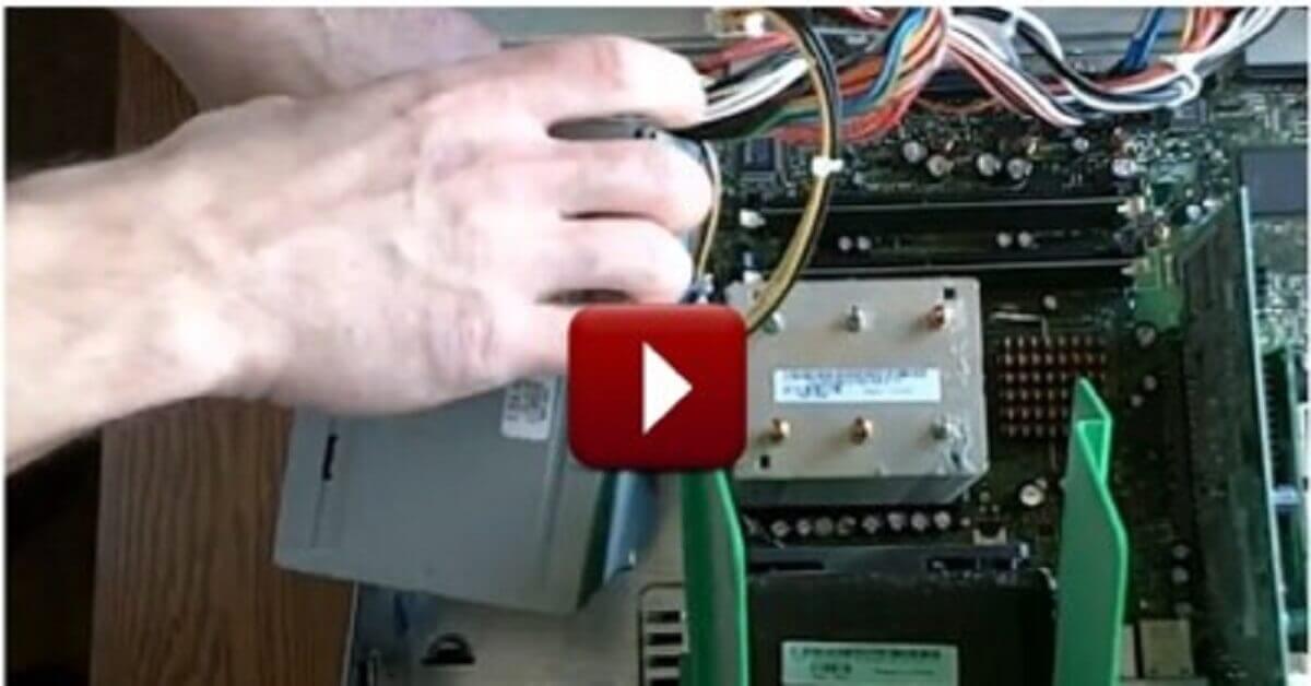 Replacing Computer Psu Video - How to Replace a Computer Power Supply Part 1